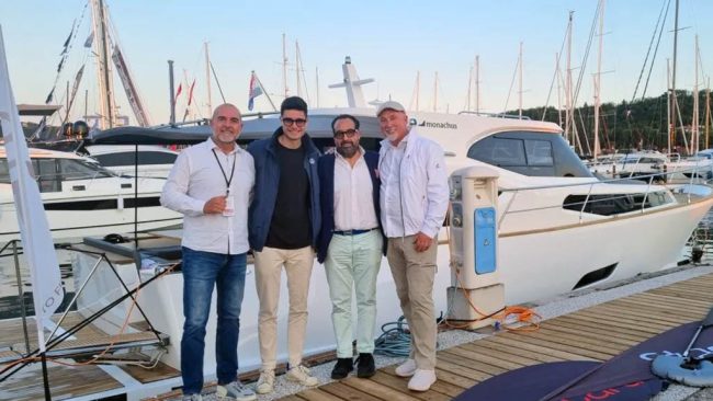 Monachus Yachts team at Internautica International Boat Show 2024 in Slovenia