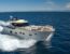 Yacht direct from shipyard cruising at sea